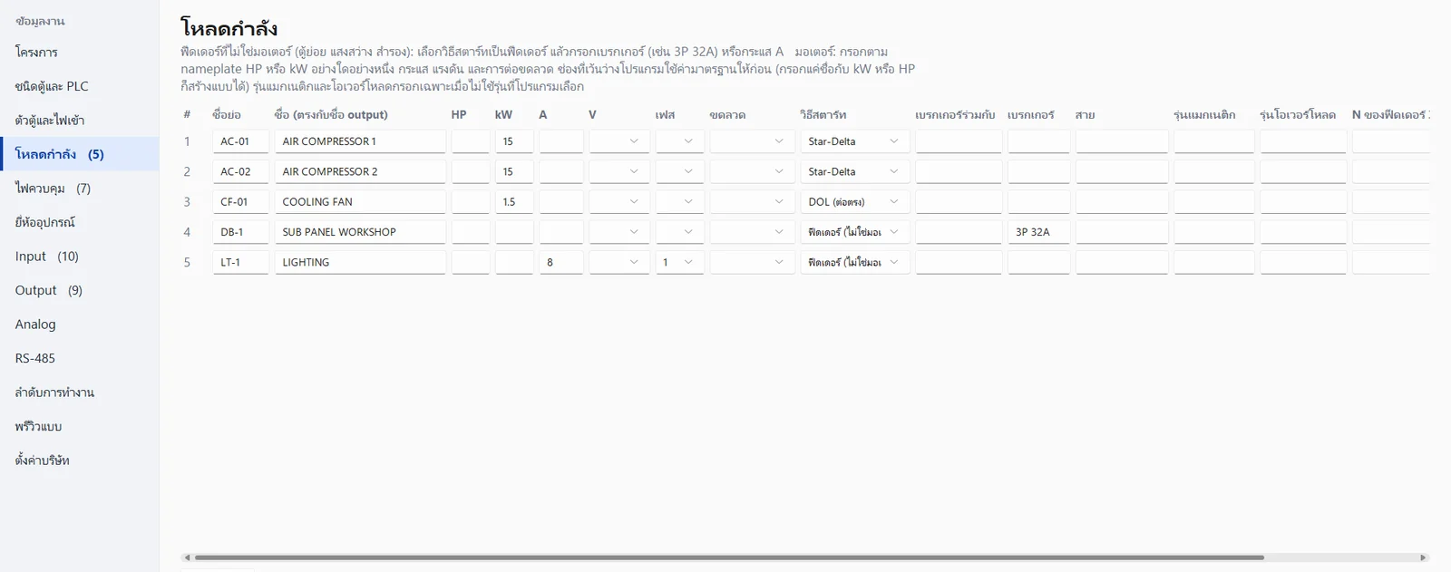 ฟอร์มโหลดกำลัง